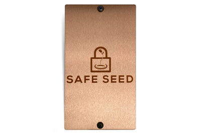 Safe Seed Crypto Recovery Passphrase Metal Book Copper Edition W/ Stamp Kit & Case