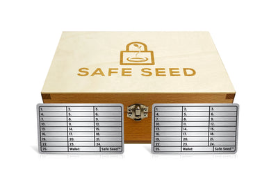 Safe Seed Molybdenum Edition Complete Metal Stamp Kit 12-25 Word Recovery Passphrase Backup Cold Storage Crypto W/ 2 Molybdenum Plates