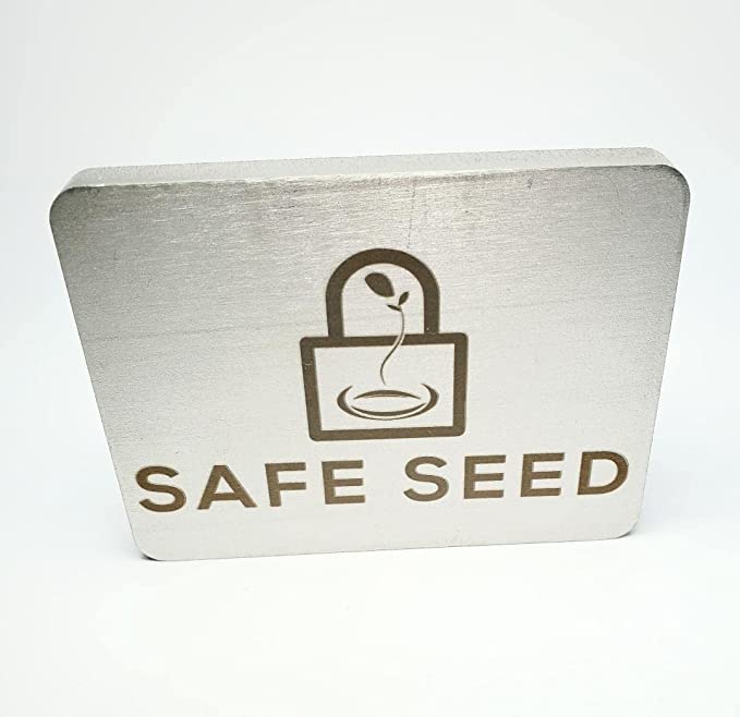 Safe Seed Stainless Steel Bench Block 4" x 3" Crypto Metal Stamp Plate Backing Heavy Duty Stamp Block