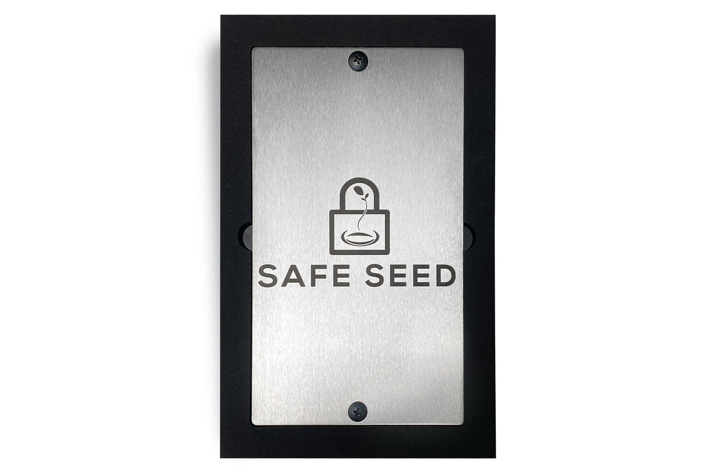 Safe Seed Crypto Recovery Passphrase Metal Book Stainless Steel Edition W/ Stamp Kit & Bench Block